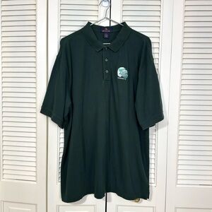 Antigua Green Cotton Polo Shirt